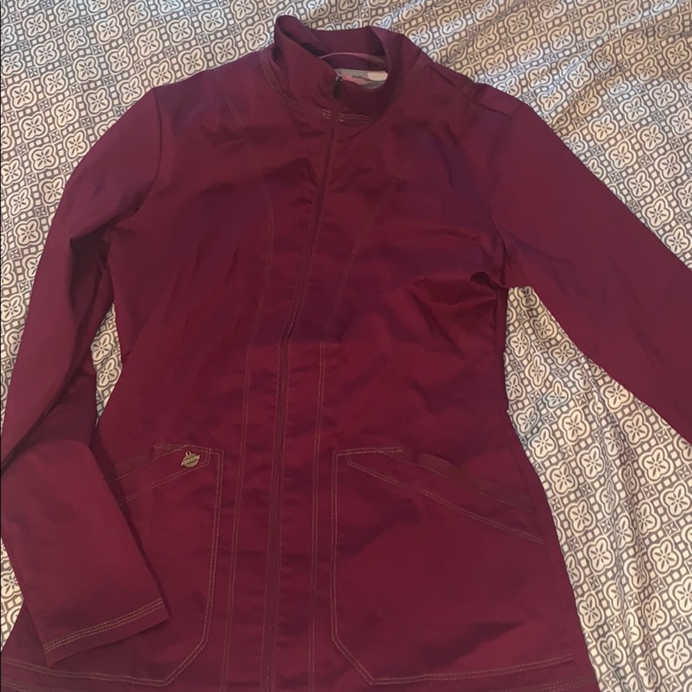 Dickies full zip scrub top